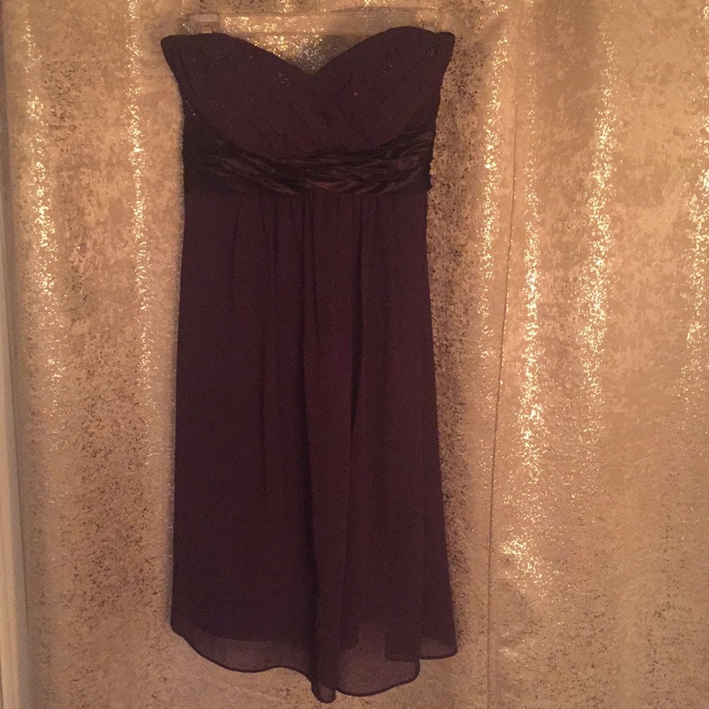 Bill Levkoff short bridesmaid dress